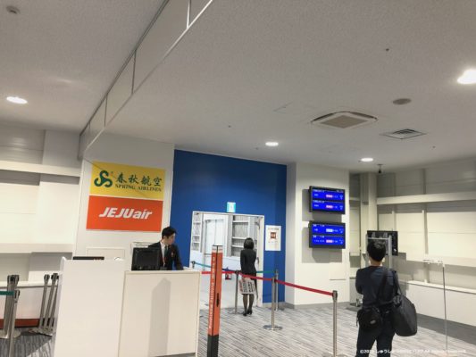関西空港第2ターミナル春秋航空の搭乗口