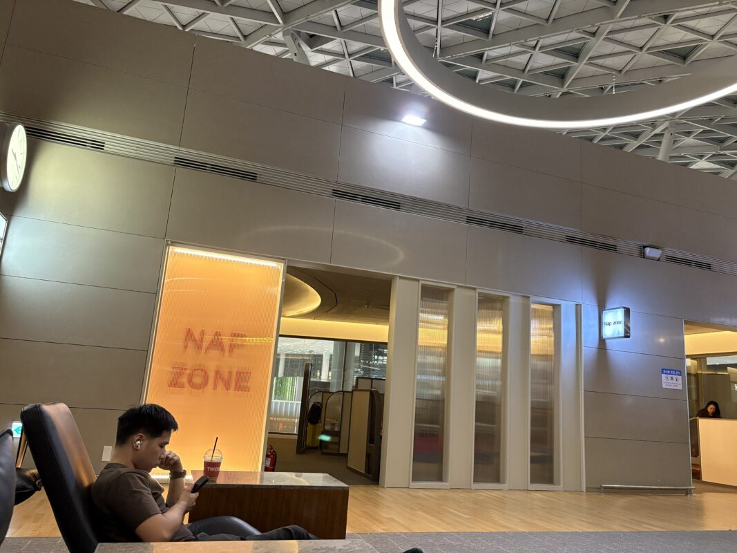 仁川空港国際線ターミナル２のNAP ZONE